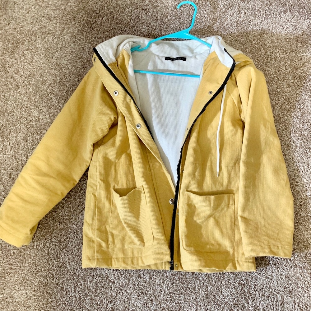 Adorable yellow corduroy jacket
